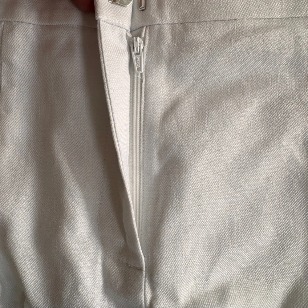 J Crew White Lucia Short in Stretch Linen Blend Womens Size 12